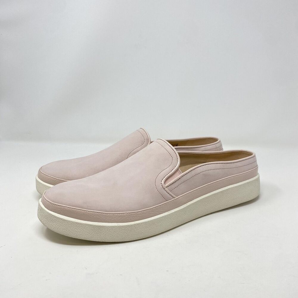 Vionic Shoes Womens Size 11 Pink Effortless Leather Mule Slip On Comfort Casual